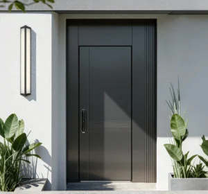 Stainless steel entrance door, healthy home