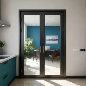 Aluminum alloy double door