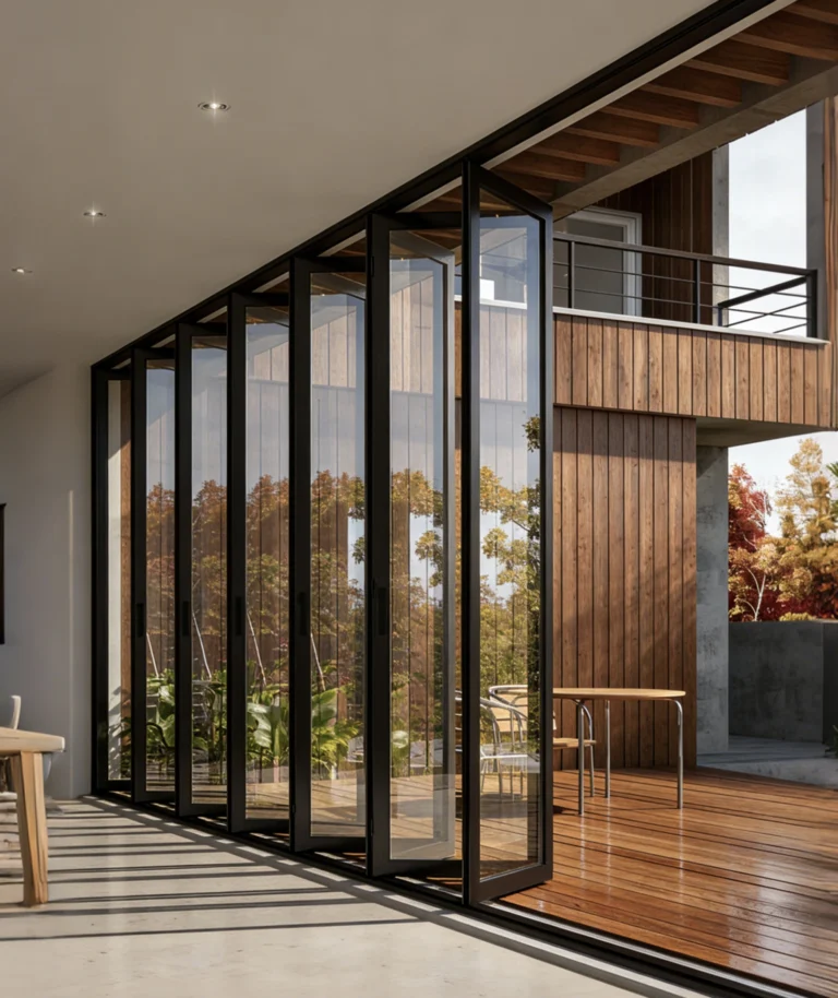 Aluminium folding door