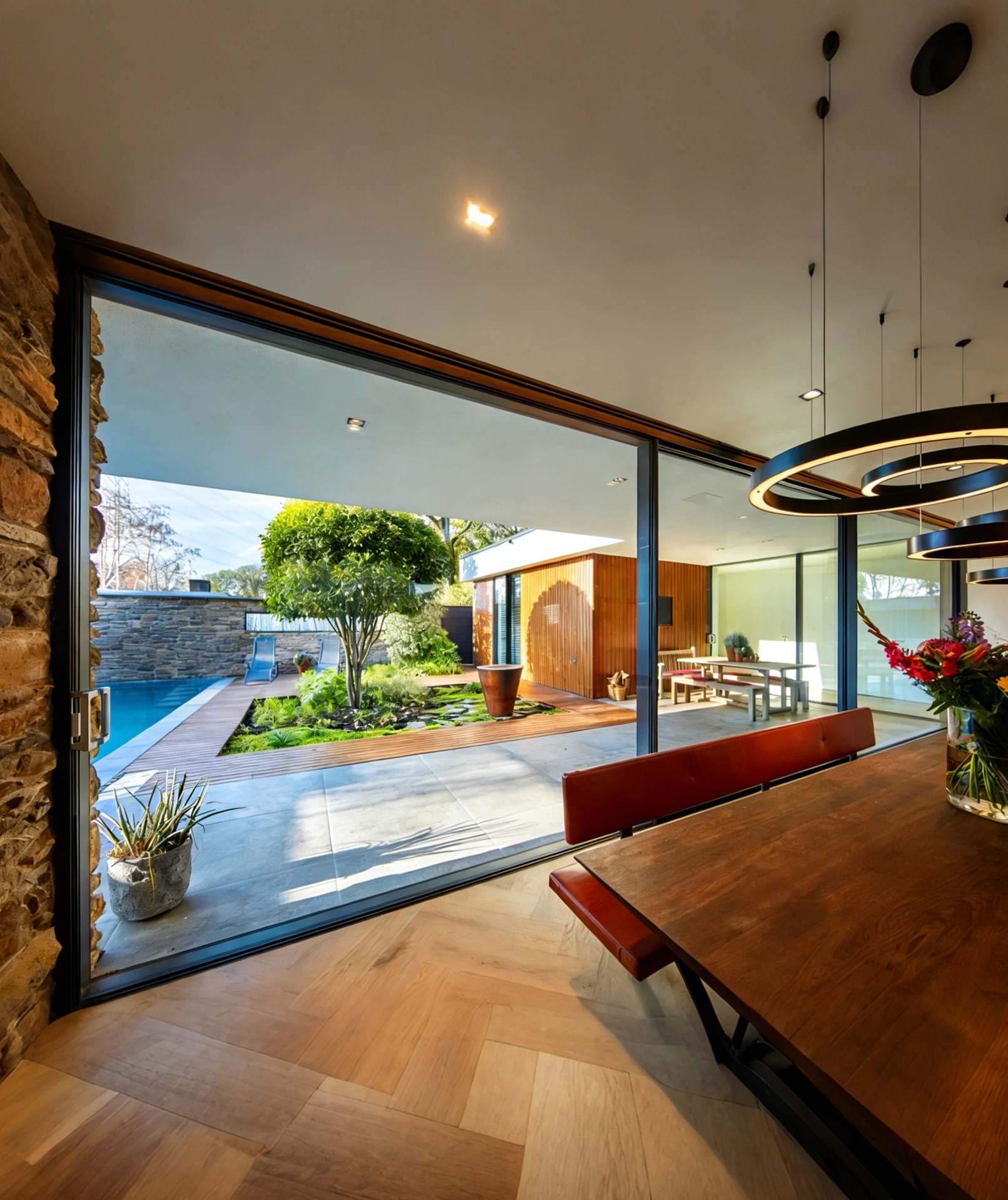 Aluminum alloy sliding door