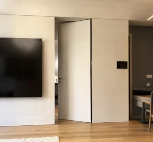 Aluminum alloy invisible indoor door