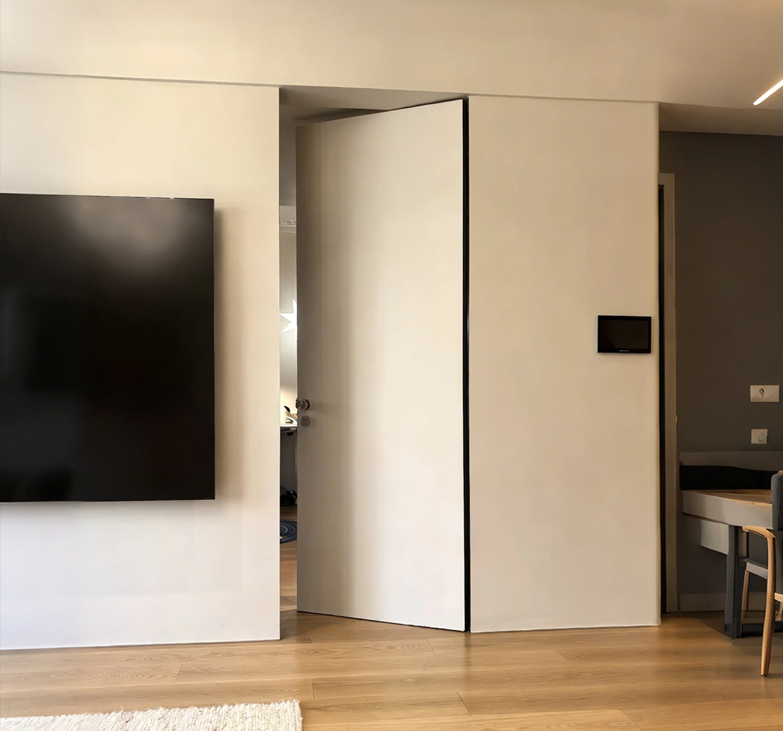 Aluminum alloy invisible indoor door